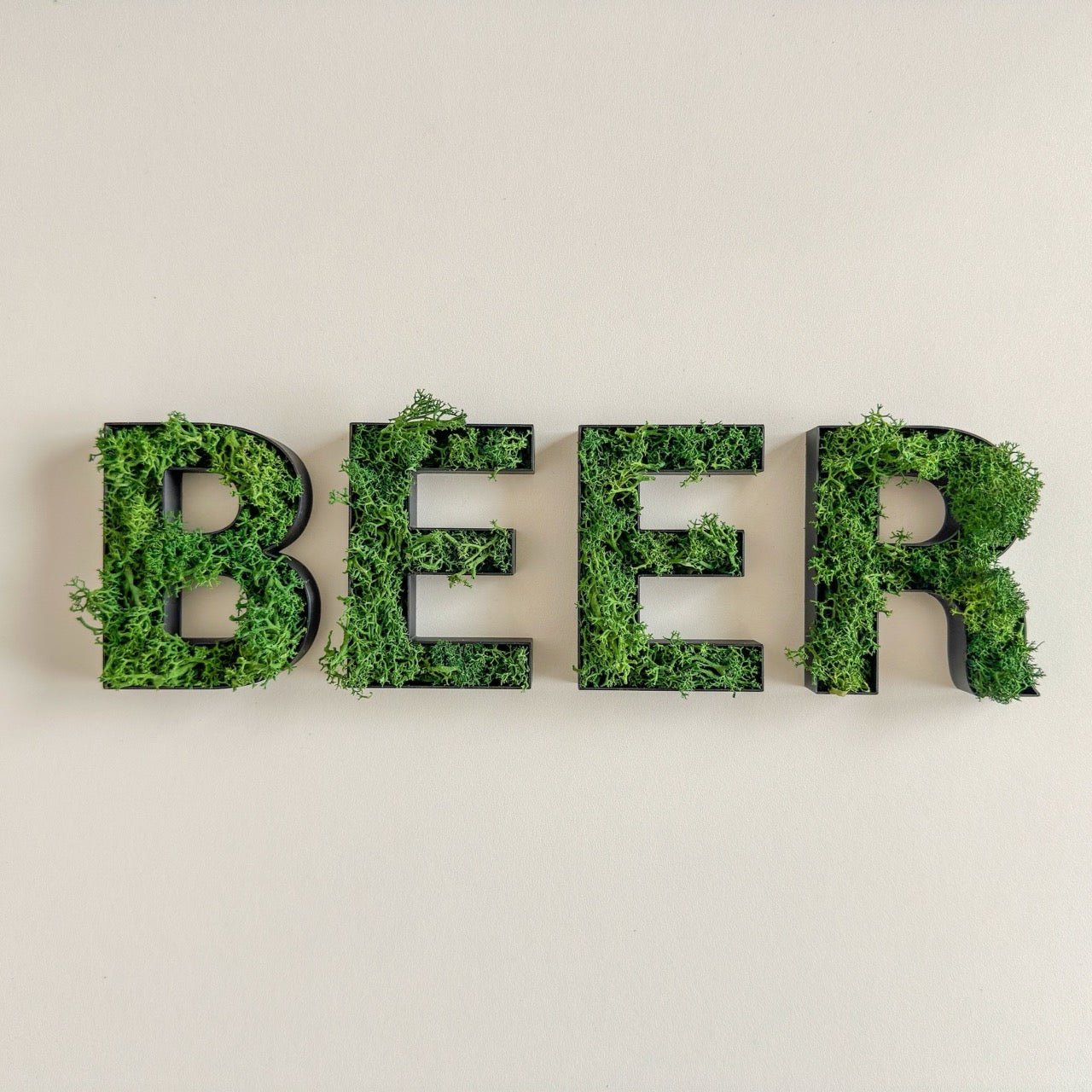 BEER – Set aus Moosbuchstaben - moosletters.de