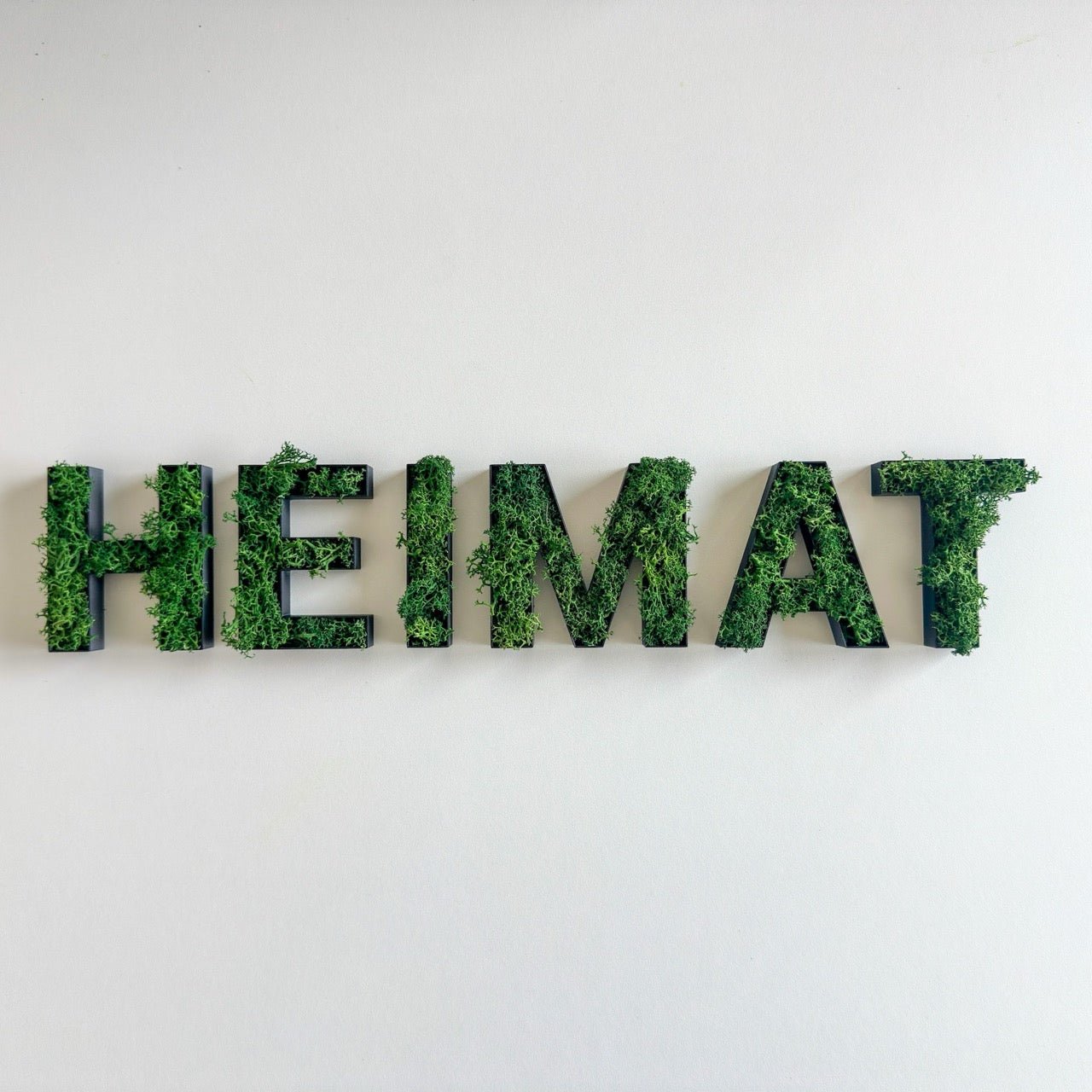 HEIMAT – Set aus Moosbuchstaben - moosletters.de
