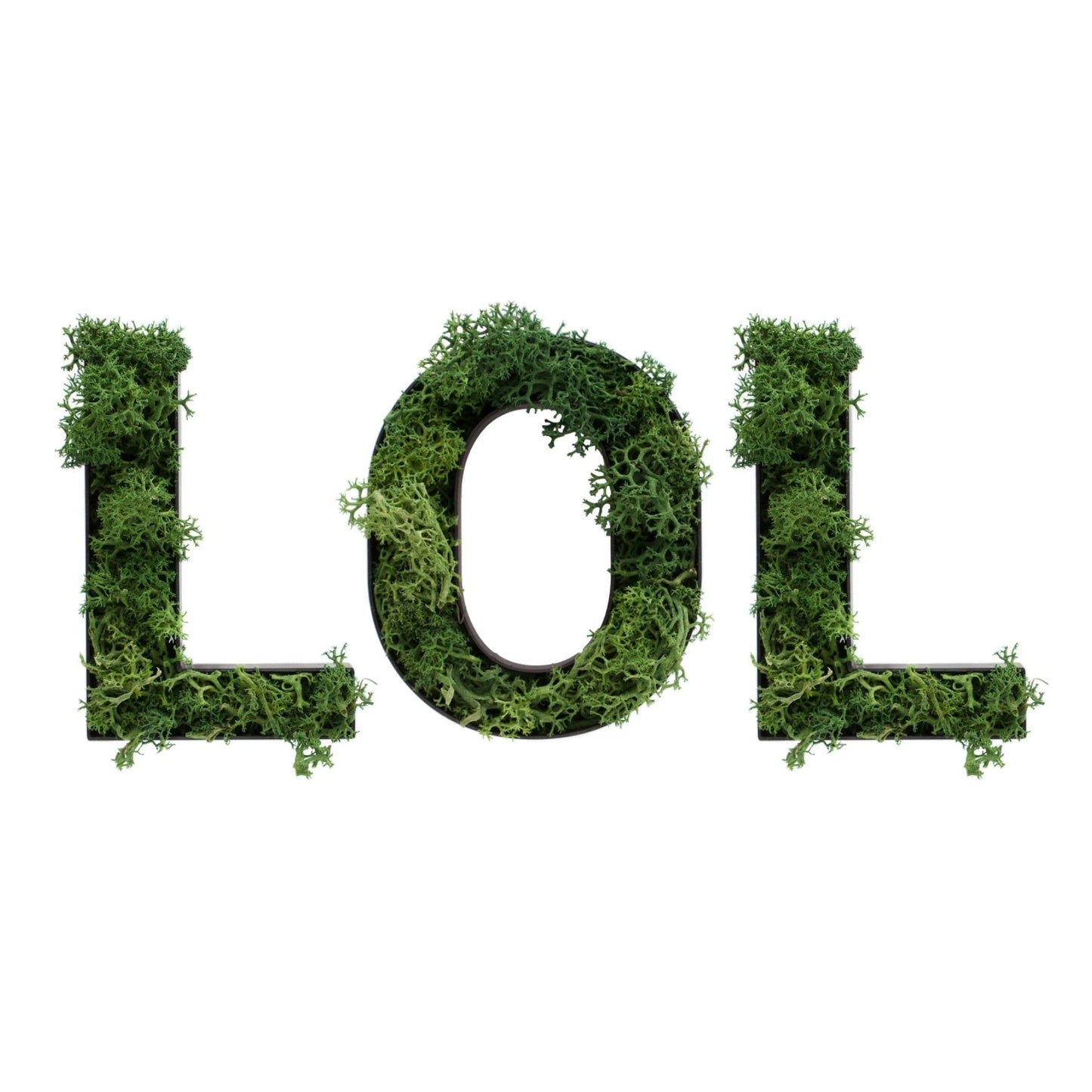 LOL – Set aus Moosbuchstaben - moosletters.de