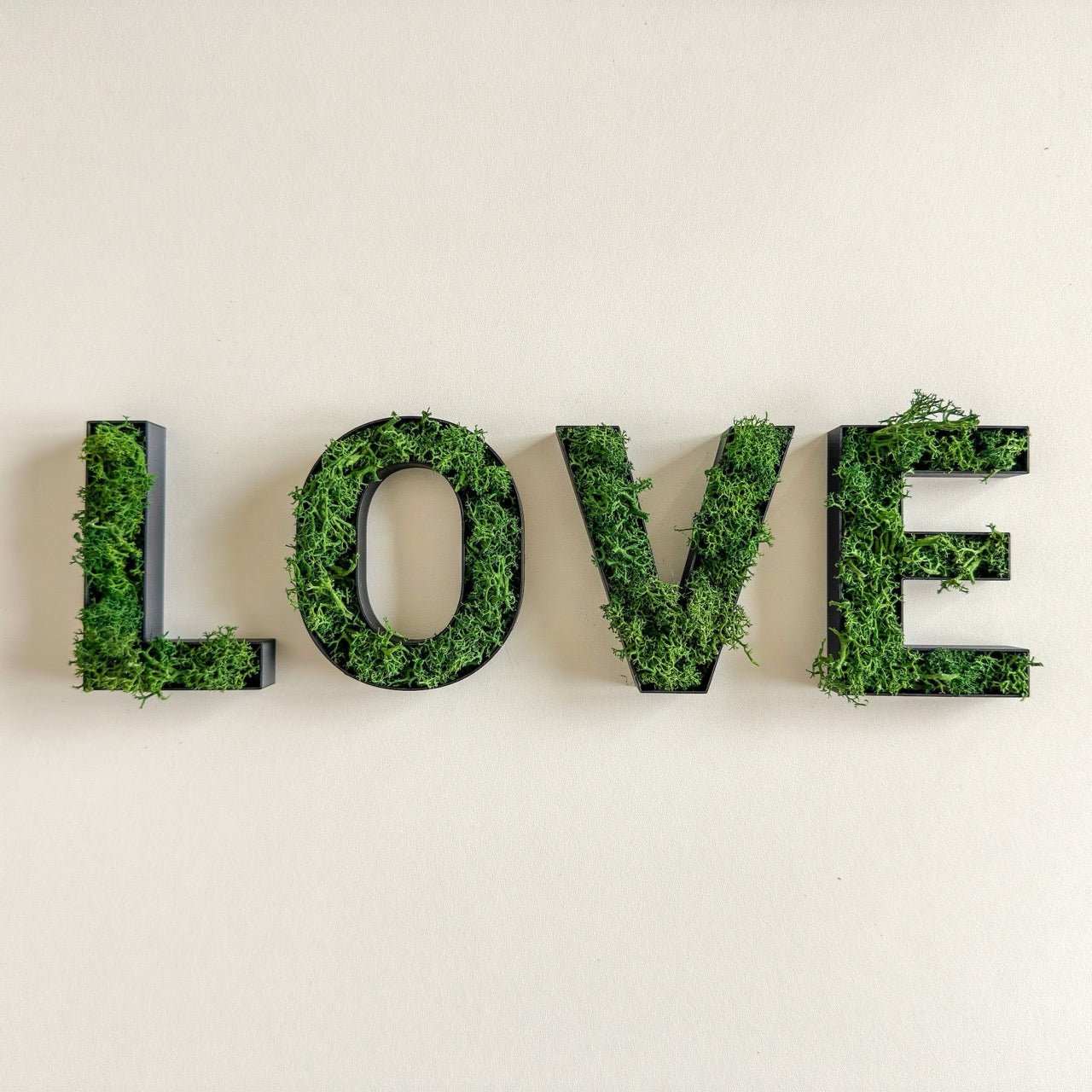 LOVE – Set aus Moosbuchstaben - moosletters.de